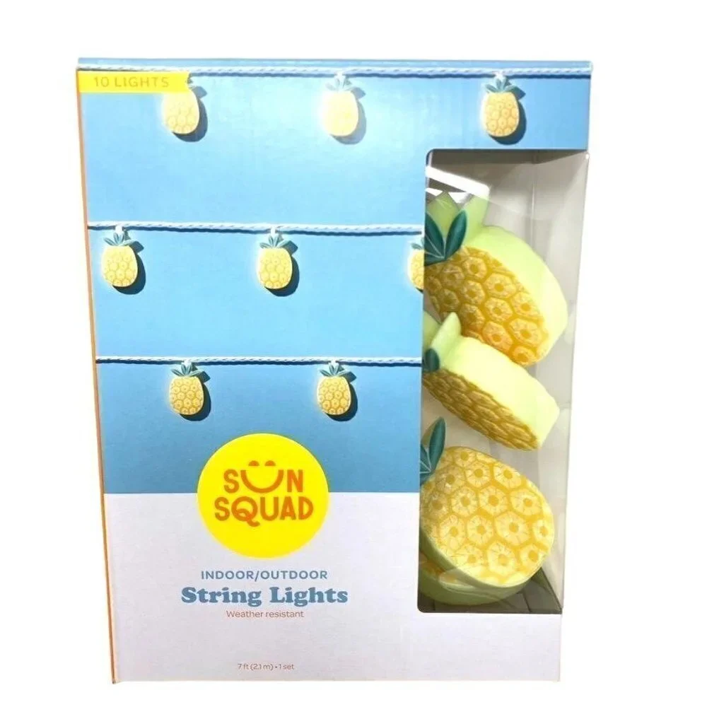 Target 10ct Incandescent Pineapple Mini Lights - Sun Squad™